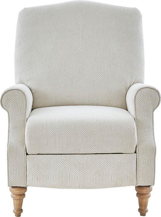 Olliix.com Accent Chairs - Athena Push Back Recliner Ivory