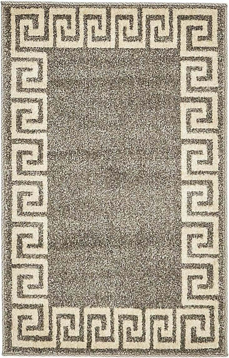 Unique Loom Indoor Rugs - Athens 2' x 3' Rectangle Rug Gray