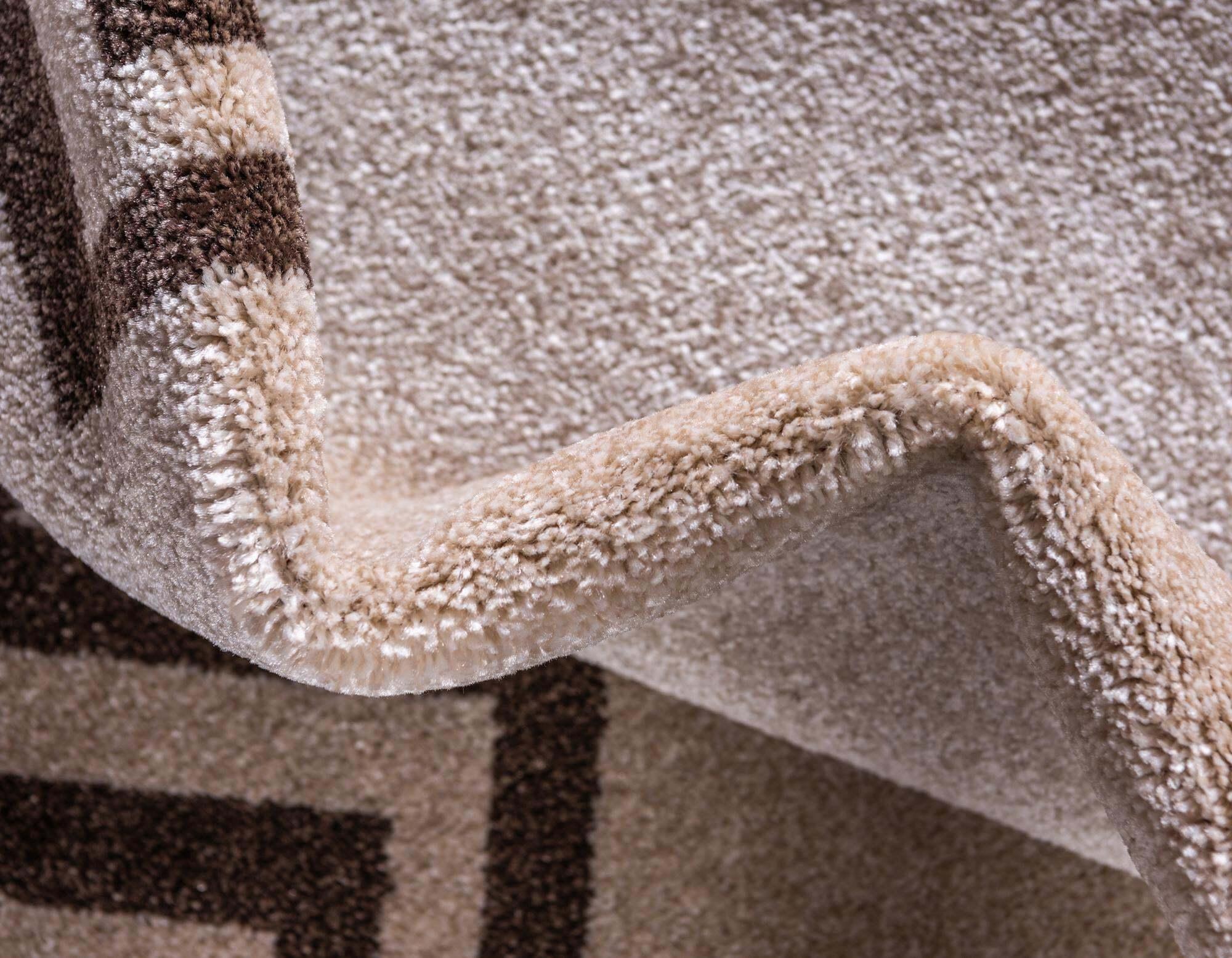 Unique Loom Indoor Rugs - Athens 2' x 6' Runner Rug Beige/Brown