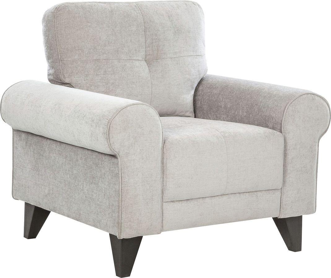 Elements Accent Chairs - Atticus Chair in Storm