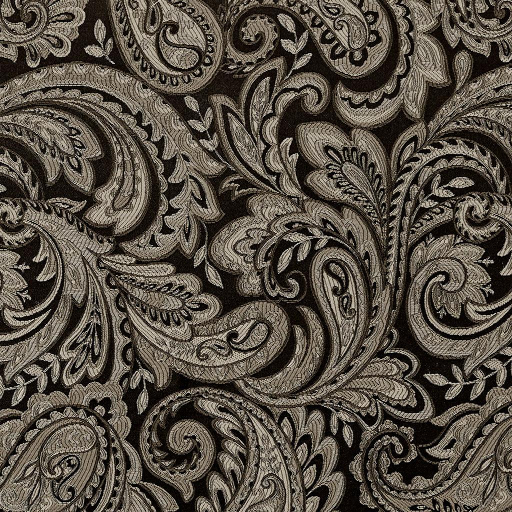 Olliix.com Curtains - Aubrey 108" Jacquard Panel Pair Black