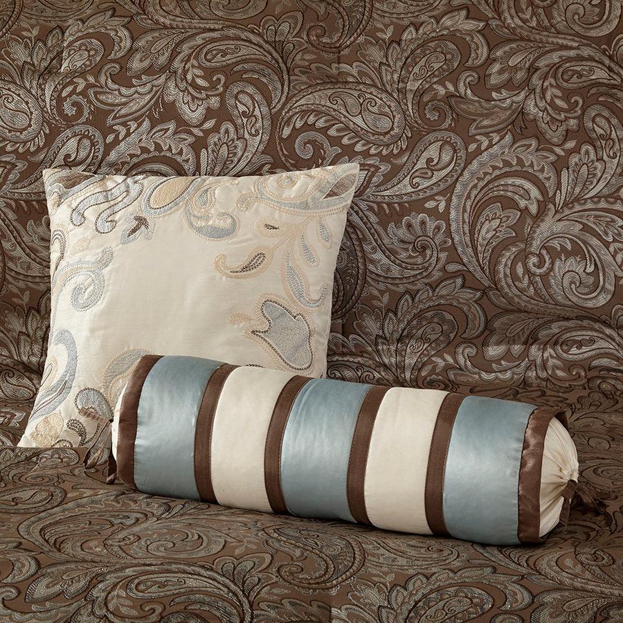 Olliix.com Comforters & Blankets - Aubrey 12 Piece Complete Bed Set Blue