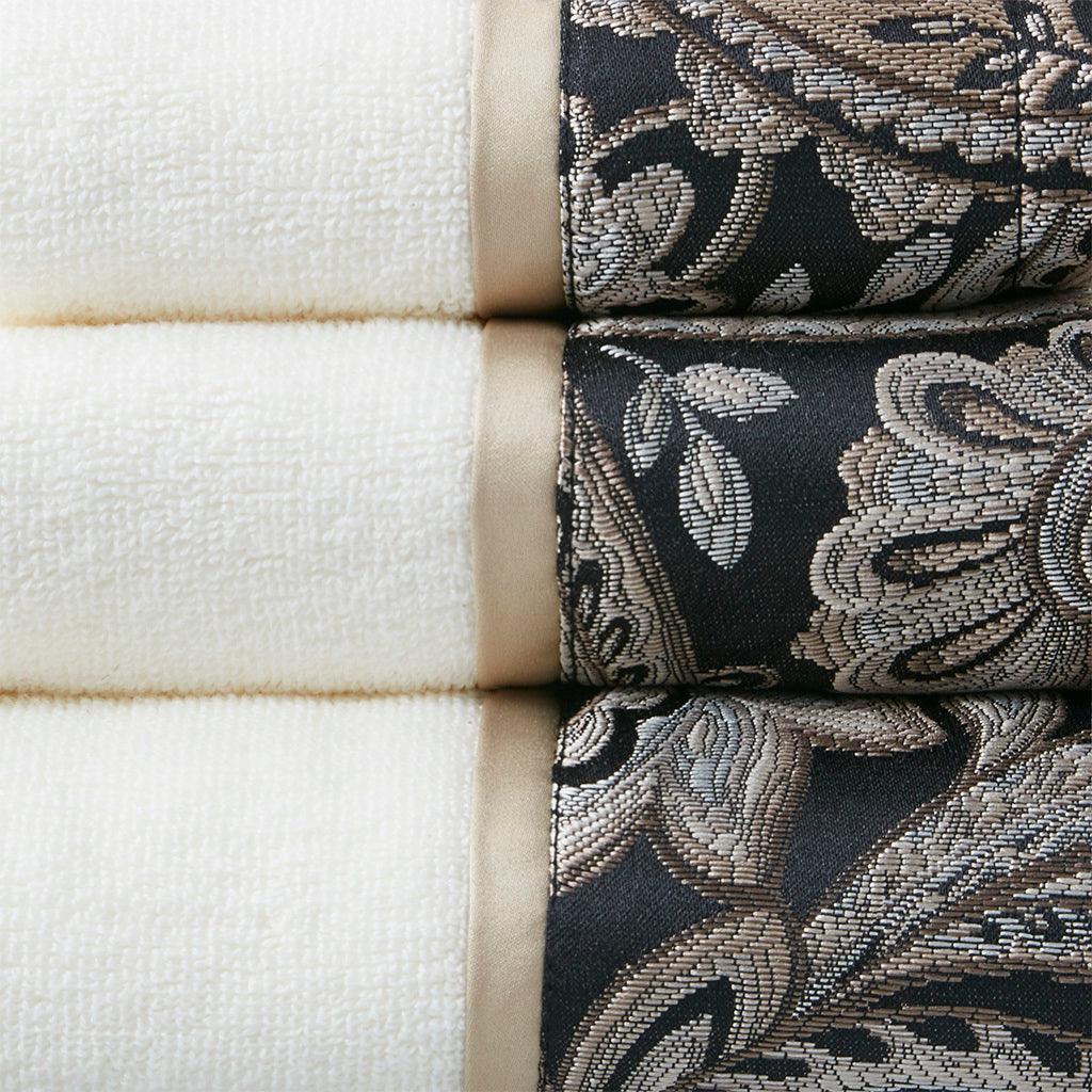 Olliix.com Bath Towels - Aubrey Bath Towel Black
