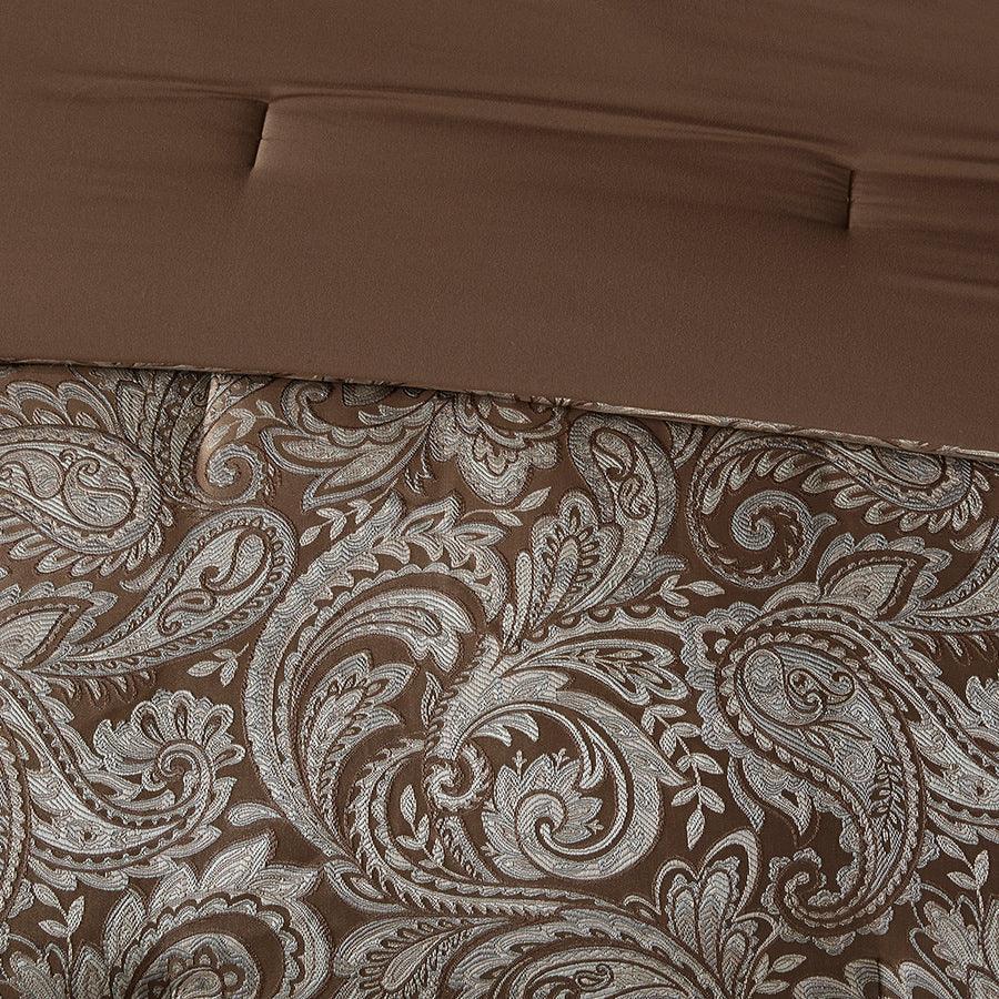 Olliix.com Comforters & Blankets - Aubrey Queen 12 Piece Complete Bed Set Blue