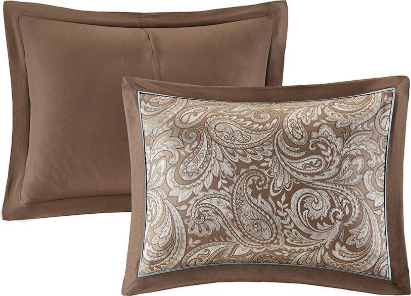 Olliix.com Comforters & Blankets - Aubrey Queen 12 Piece Complete Bed Set Blue