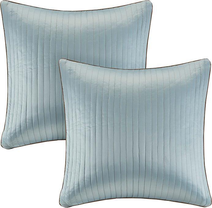 Olliix.com Comforters & Blankets - Aubrey Queen 12 Piece Complete Bed Set Blue