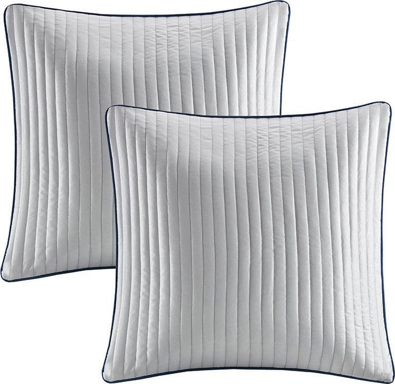 Olliix.com Comforters & Blankets - Aubrey Queen 12 Piece Traditional Complete Bed Set Navy