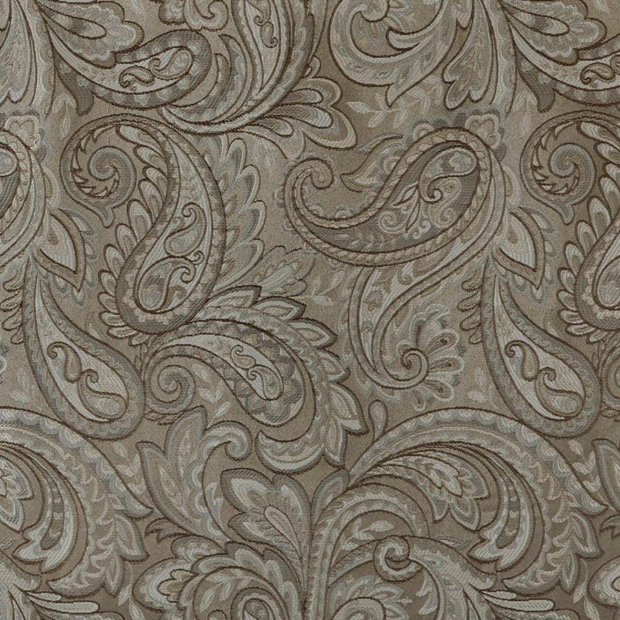 Olliix.com Curtains - Aubrey Traditional Jacquard Window Valance 50x18" Brown