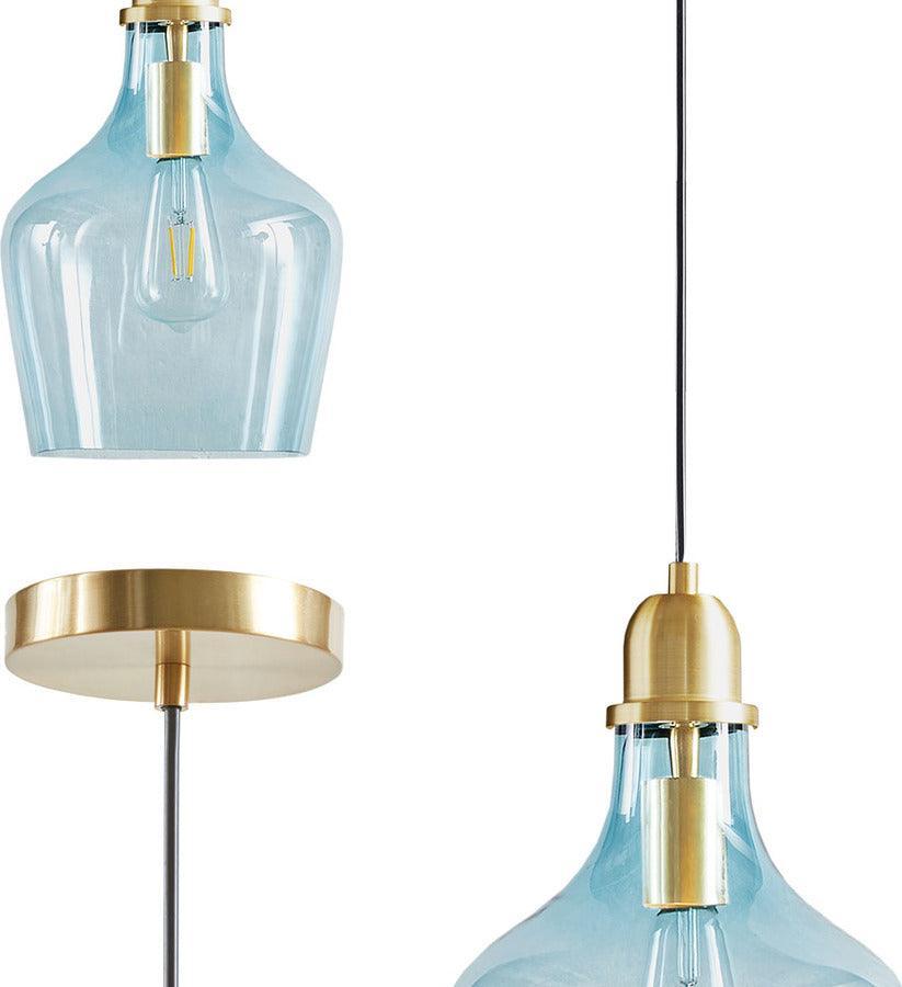 Olliix.com Ceiling Lights - Auburn Bell Shaped Glass Pendant