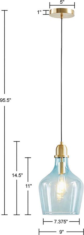 Olliix.com Ceiling Lights - Auburn Bell Shaped Glass Pendant