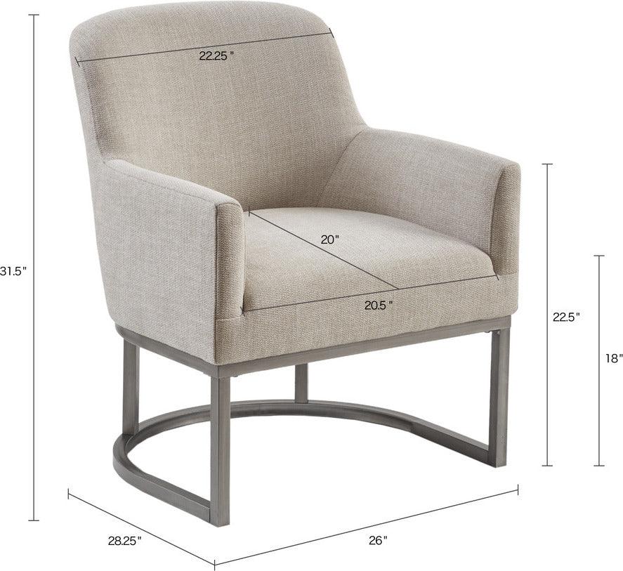 Olliix.com Accent Chairs - Auden Accent Chair Beige