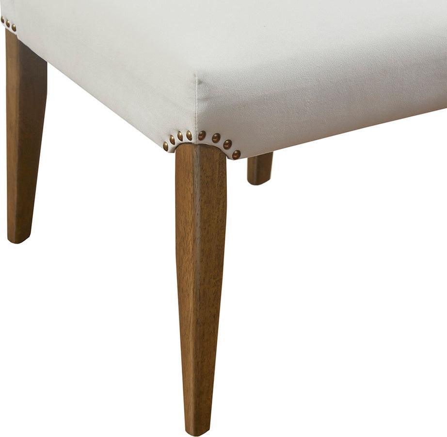 Olliix.com Dining Chairs - Audrey Channel Tufting Dining Chair Cream (Set of 2)