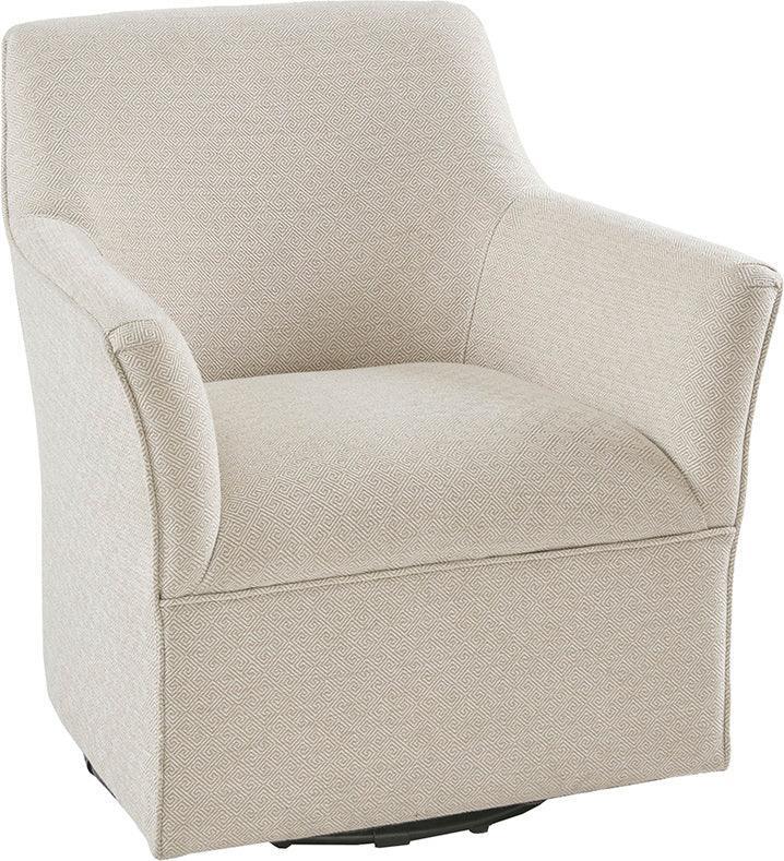 Olliix.com Accent Chairs - Augustine Swivel Glider Chair Cream