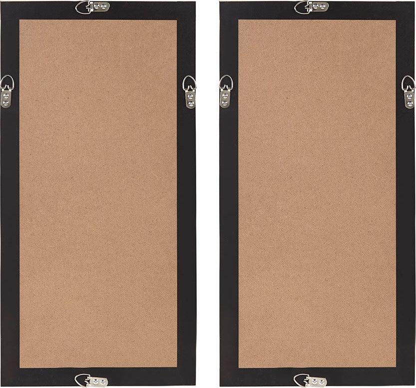 Olliix.com Wall Art - Aurelian Emblem Framed Capiz Shadowbox 2 Piece Set Natural & Gold