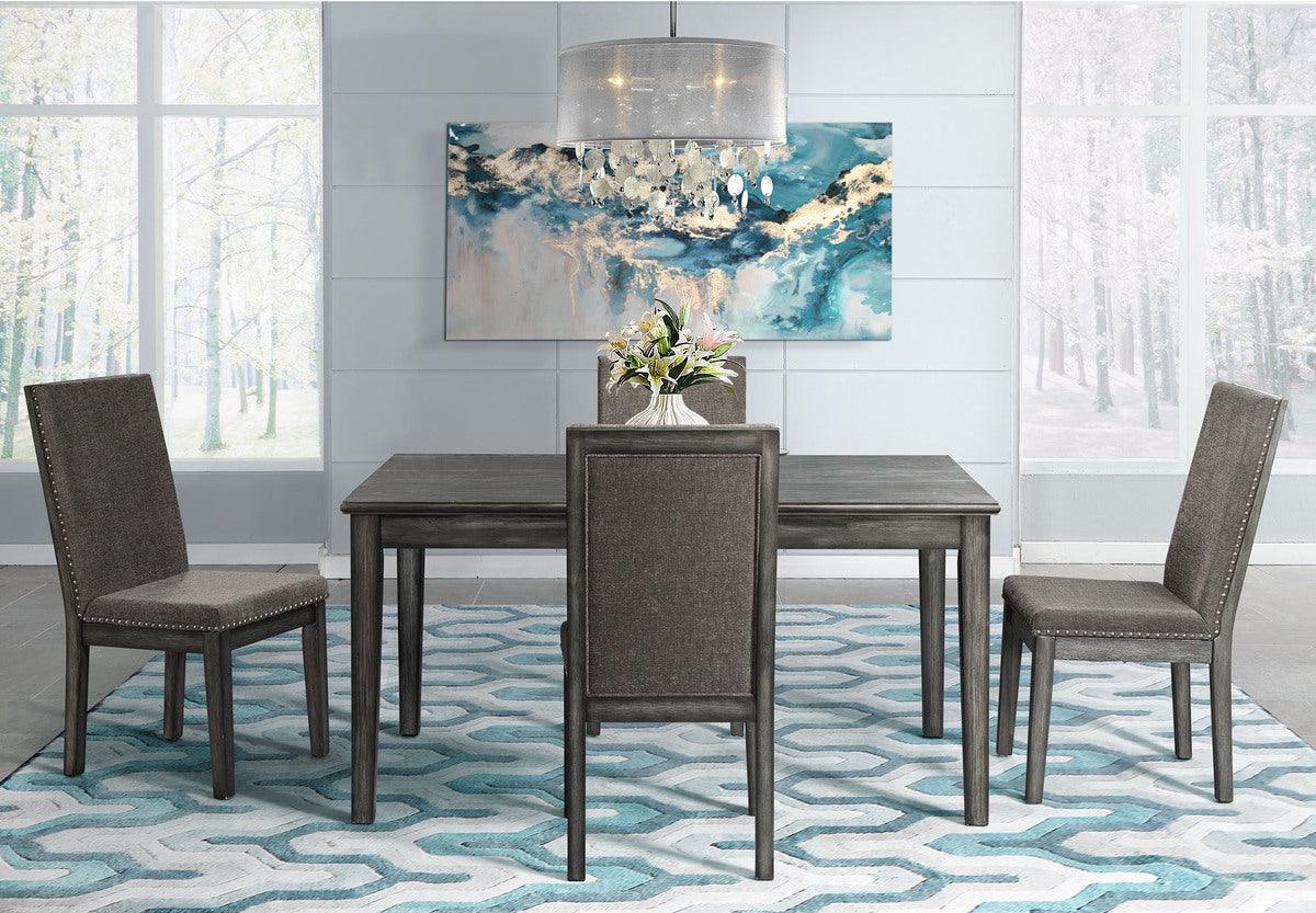 Elements Dining Sets - Austin 5PC Dining Set-Table & Four Chairs Gray