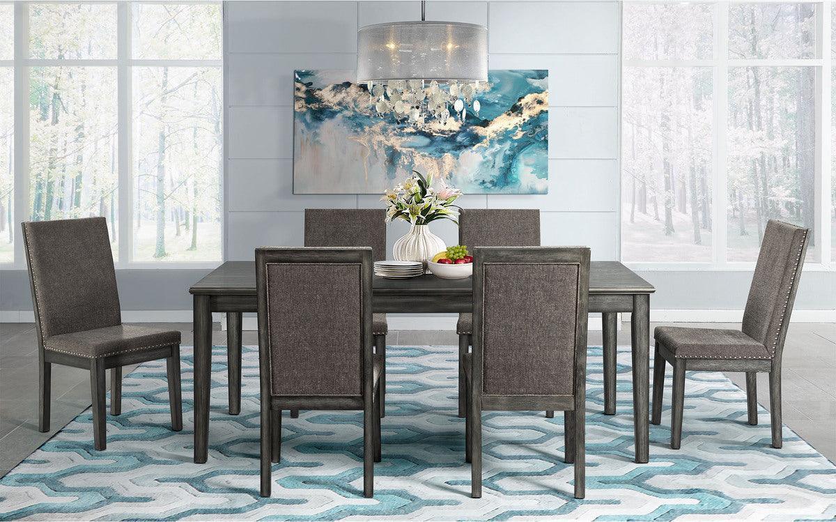 Elements Dining Sets - Austin 7PC Dining Set-Table & Six Chairs Gray