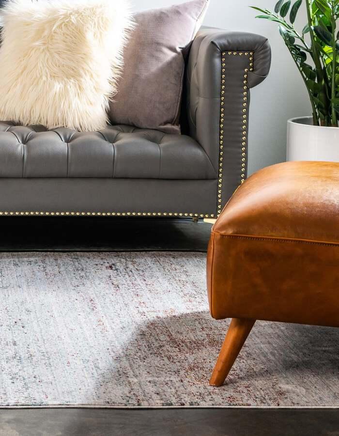 Unique Loom Indoor Rugs - Austin Bohemian 10x13 Rectangular Rug Gray
