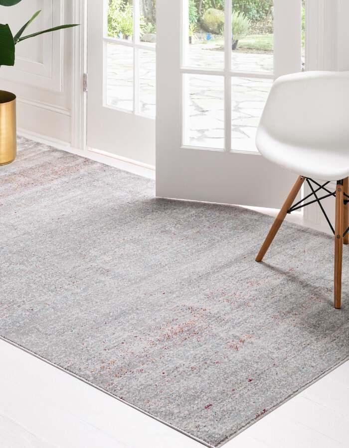 Unique Loom Indoor Rugs - Austin Bohemian 10x13 Rectangular Rug Gray