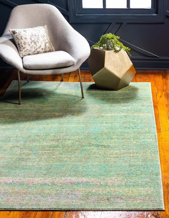Unique Loom Indoor Rugs - Austin Bohemian 10x13 Rectangular Rug Green