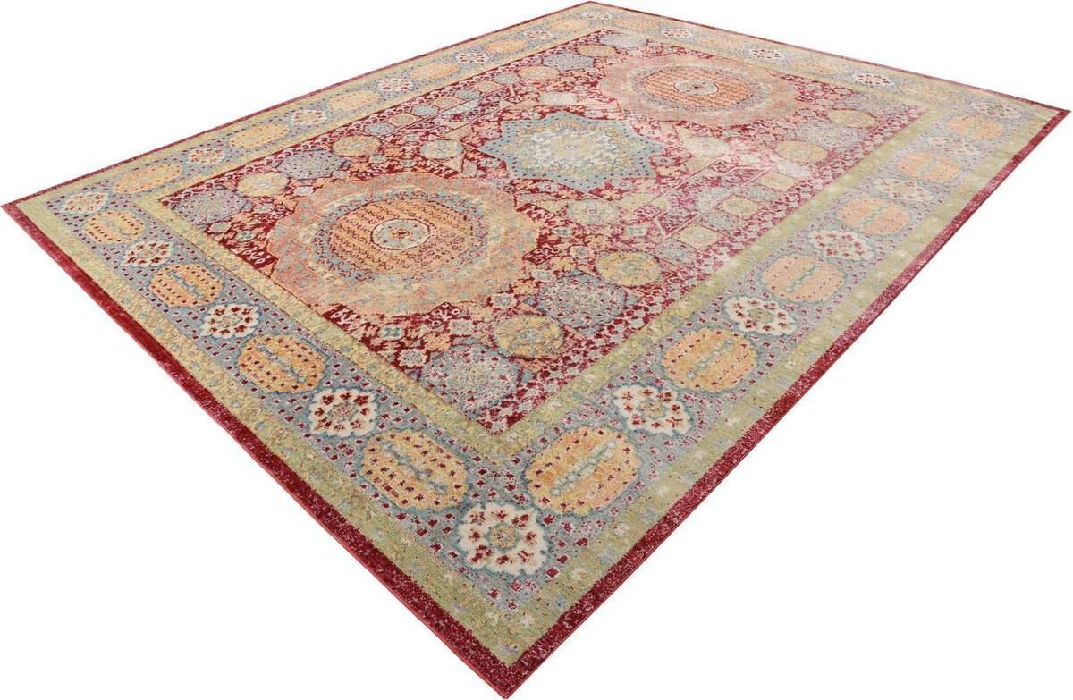 Unique Loom Indoor Rugs - Austin Bohemian 10x13 Rectangular Rug Red