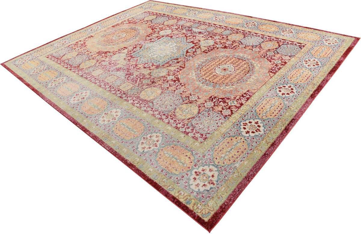 Unique Loom Indoor Rugs - Austin Bohemian 10x13 Rectangular Rug Red