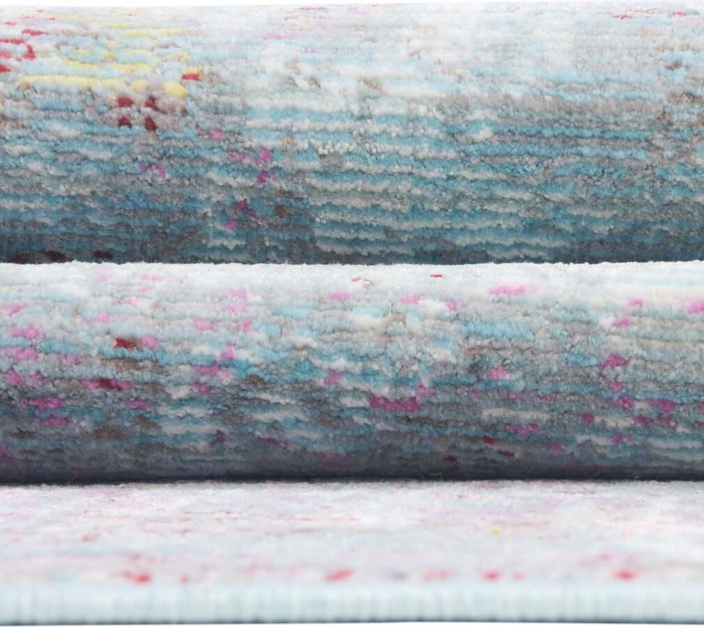 Unique Loom Indoor Rugs - Austin Bohemian 9x12 Rectangular Rug Blue