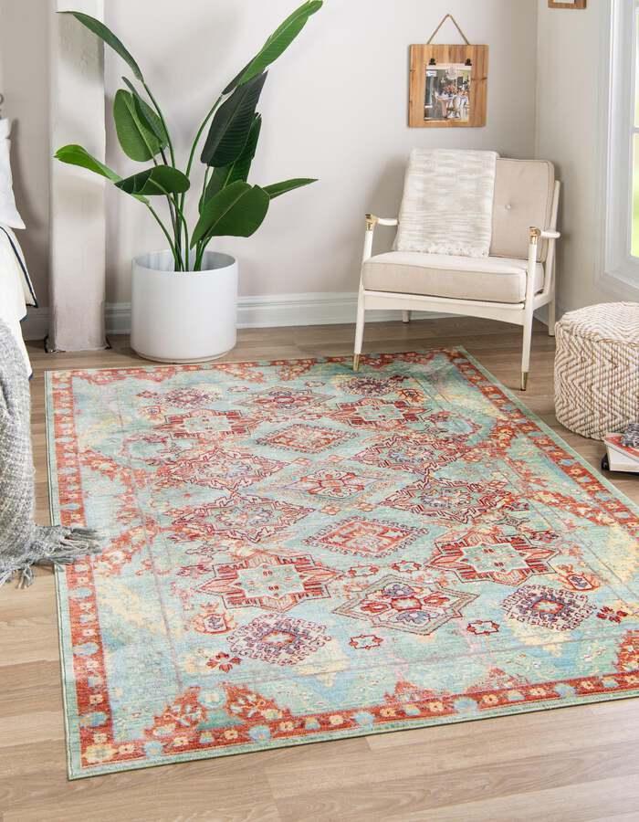 Unique Loom Indoor Rugs - Austin Bohemian 9x12 Rectangular Rug Multi