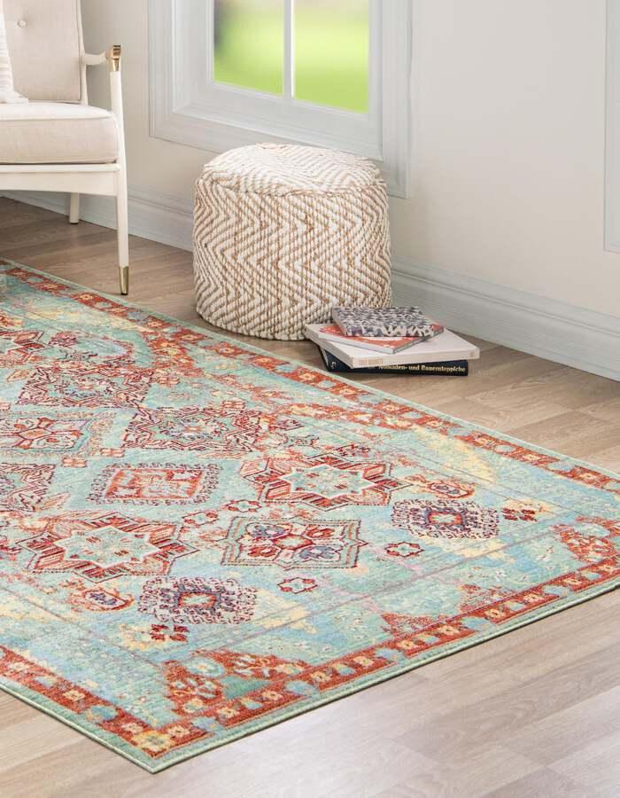 Unique Loom Indoor Rugs - Austin Bohemian 9x12 Rectangular Rug Multi