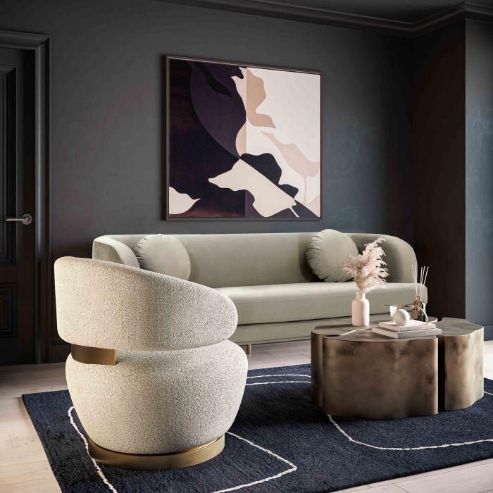 Tov Furniture Accent Chairs - Austin Faux Shearling Chair