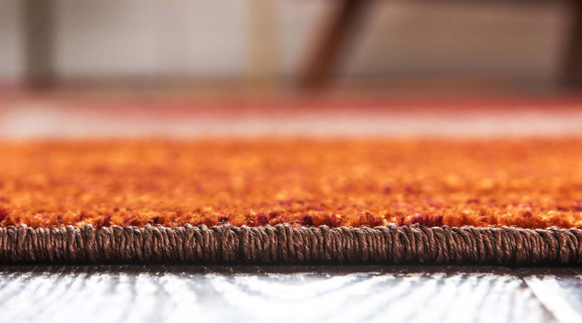 Unique Loom Indoor Rugs - Autumn Geometric 4x6 Rectangular Rug Multi & Dark Brown