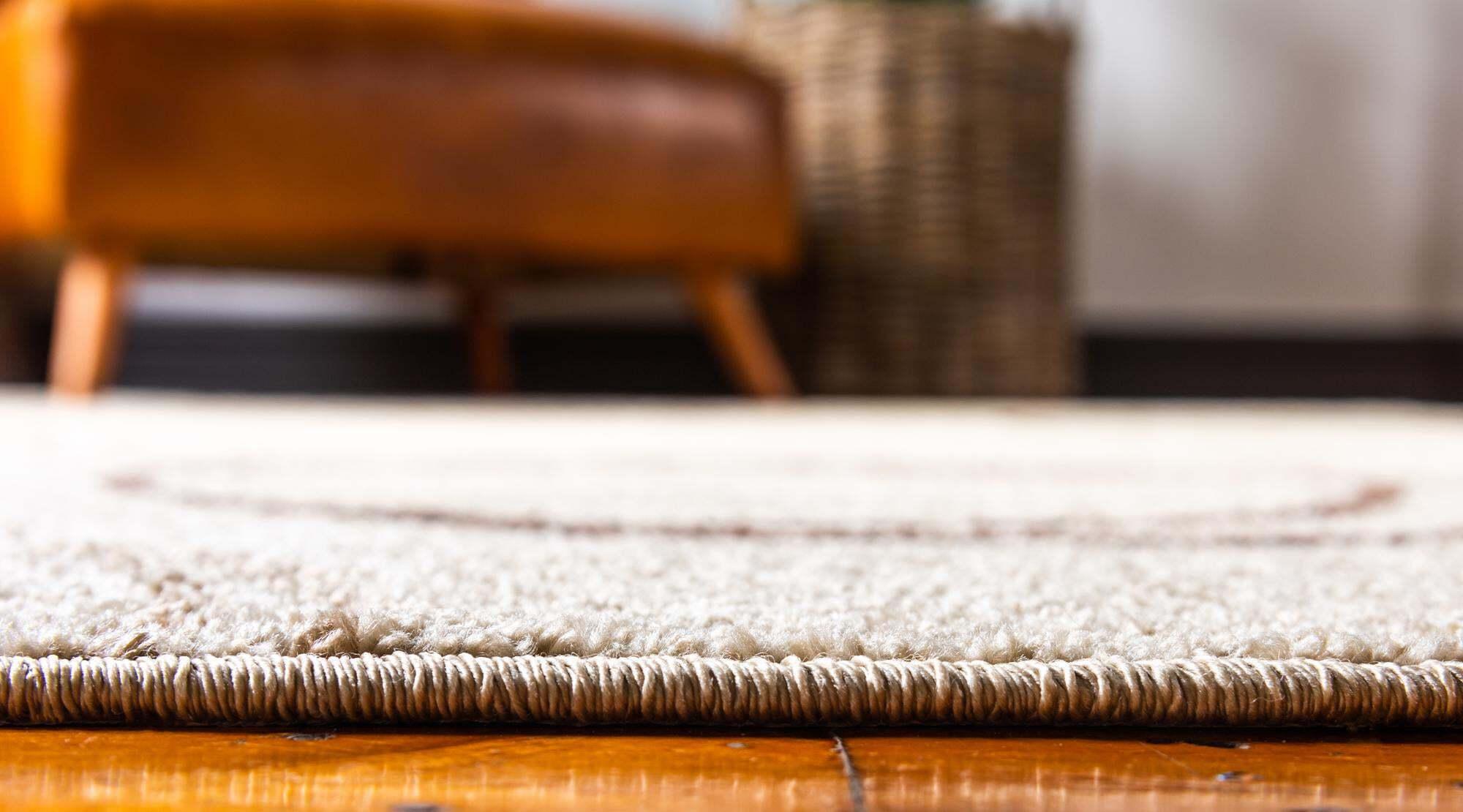 Unique Loom Indoor Rugs - Autumn Geometric Rectangular 9x12 Rug Beige & Brown