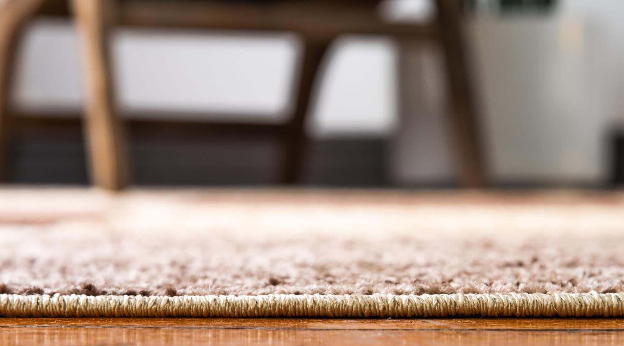 Unique Loom Indoor Rugs - Autumn Geometric Rectangular 9x12 Rug Beige & Dark Brown