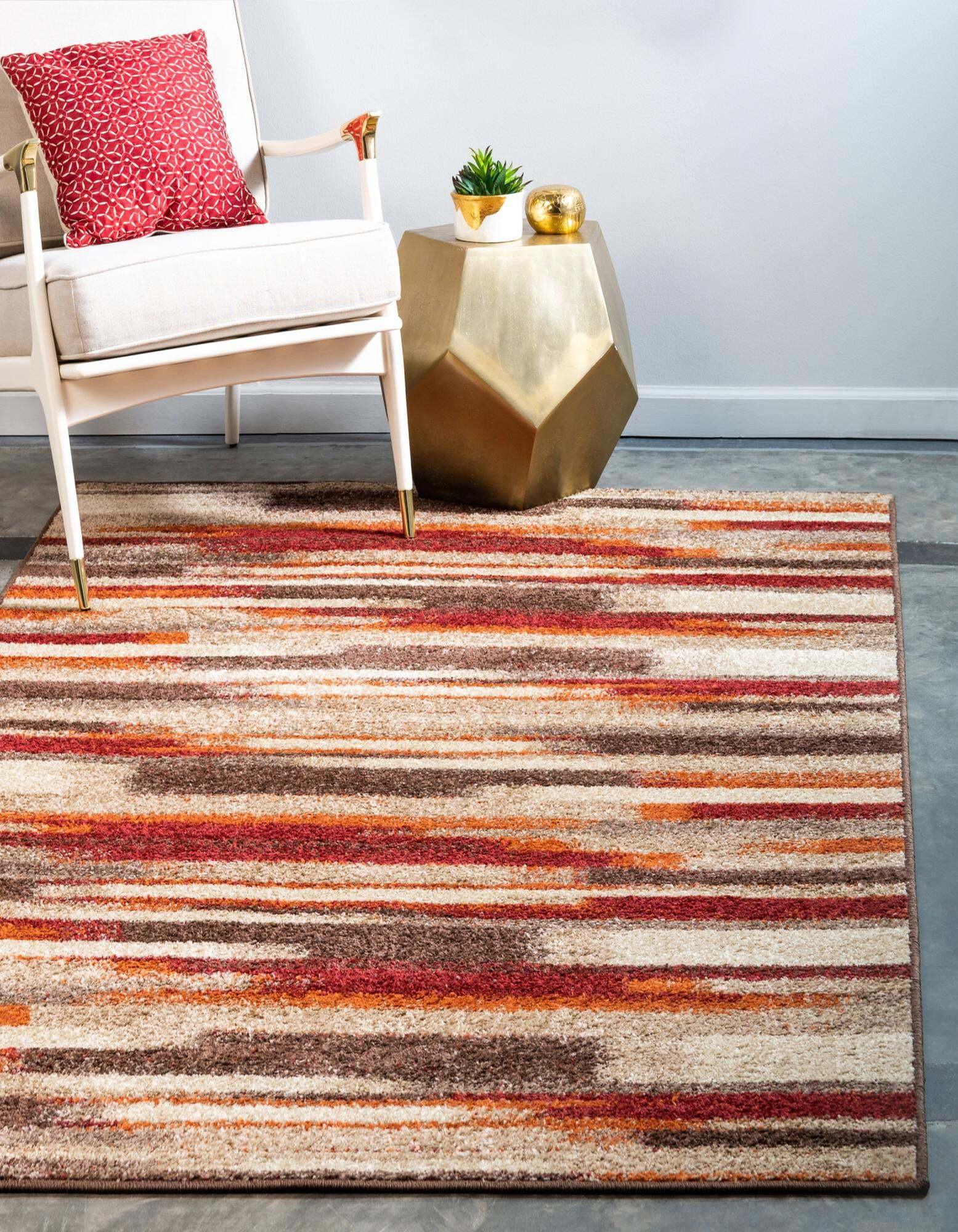 Unique Loom Indoor Rugs - Autumn Rectangular 9x12 Rug Multi & Beige