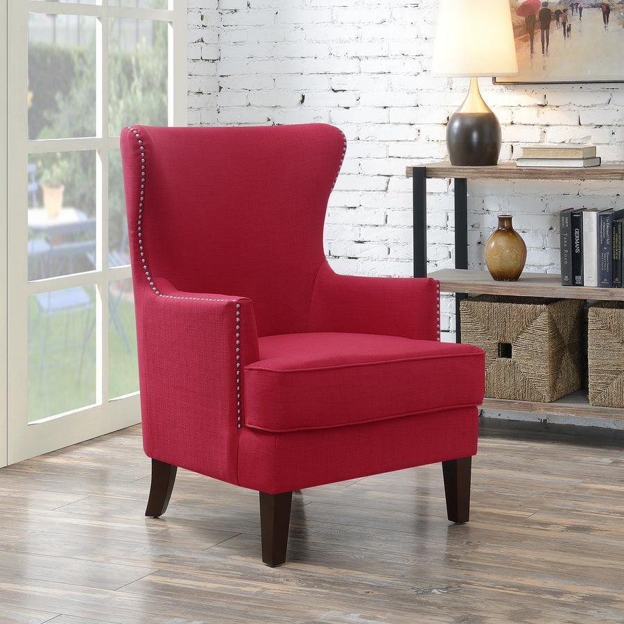 Elements Accent Chairs - Avery Accent Arm Chair Berry