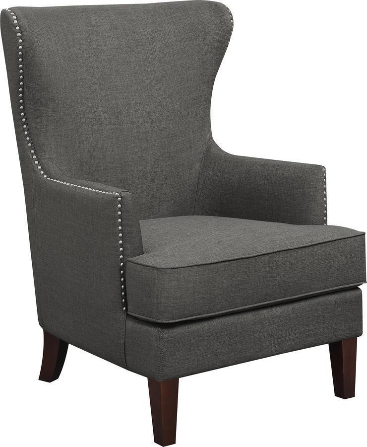 Elements Accent Chairs - Avery Accent Arm Chair Charcoal