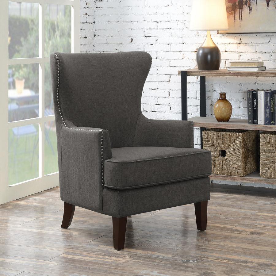 Elements Accent Chairs - Avery Accent Arm Chair Charcoal