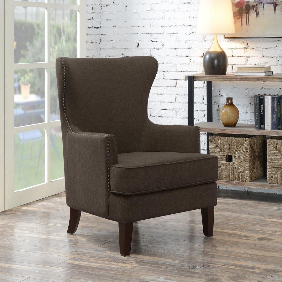 Elements Accent Chairs - Avery Accent Arm Chair Chocolate