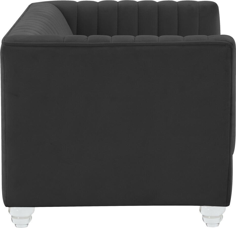 Tov Furniture Dog Beds - Aviator Black Velvet Pet Bed