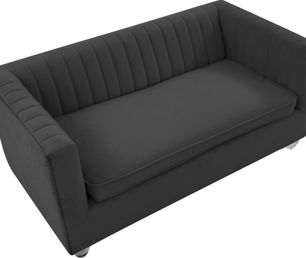 Tov Furniture Dog Beds - Aviator Black Velvet Pet Bed