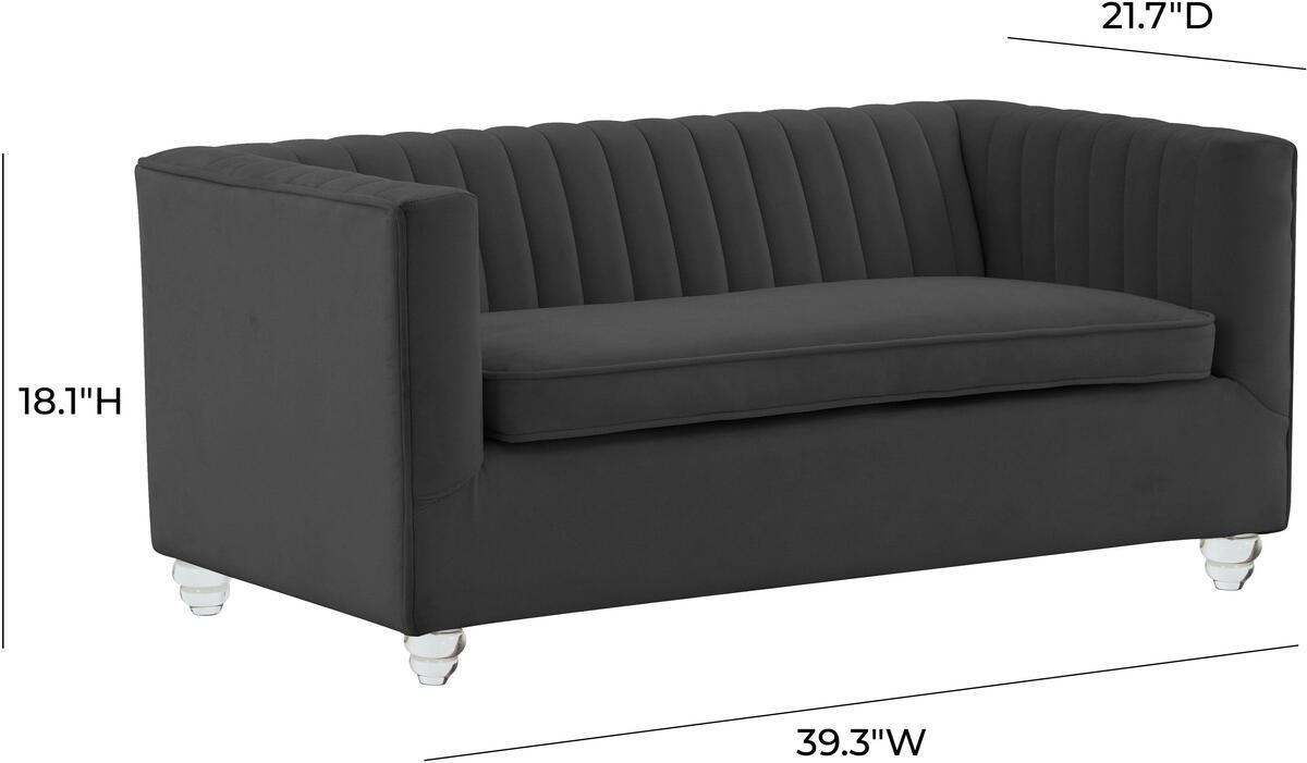 Tov Furniture Dog Beds - Aviator Black Velvet Pet Bed
