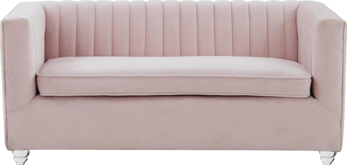 Tov Furniture Dog Beds - Aviator Blush Velvet Pet Bed