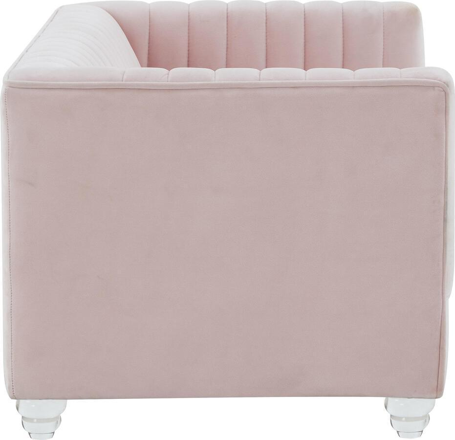 Tov Furniture Dog Beds - Aviator Blush Velvet Pet Bed