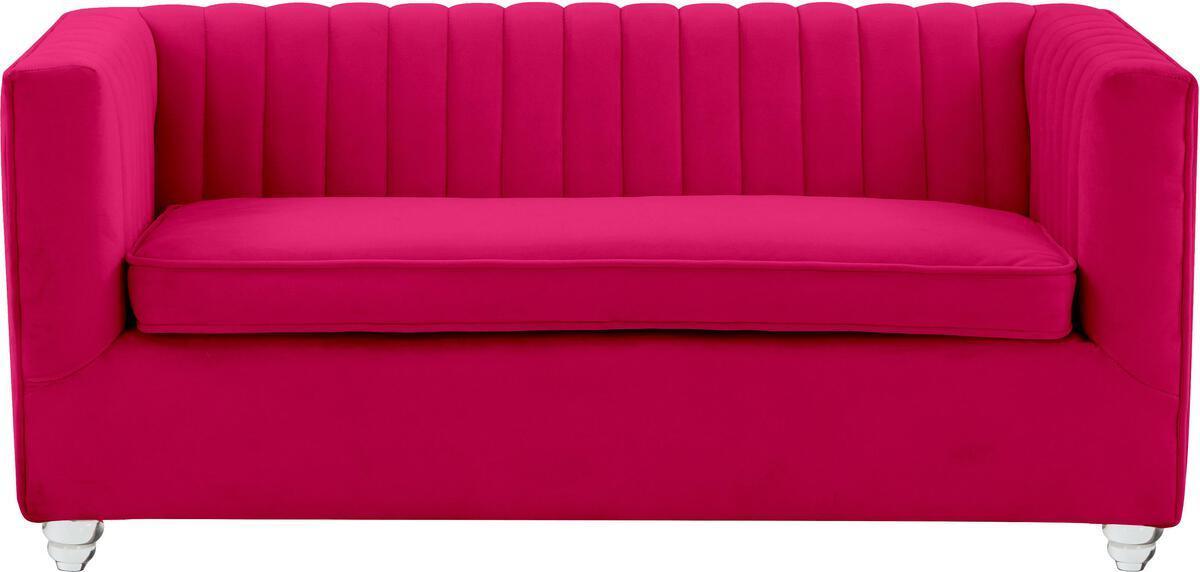 Tov Furniture Dog Beds - Aviator Hot Pink Velvet Pet Bed