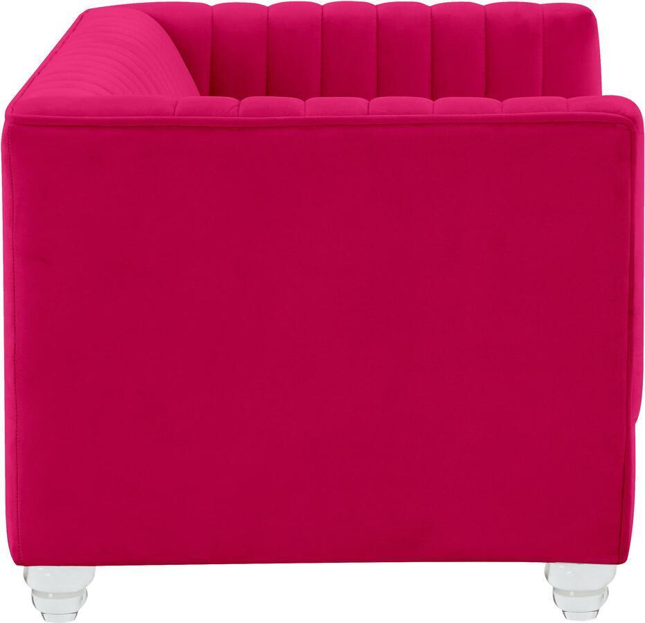 Tov Furniture Dog Beds - Aviator Hot Pink Velvet Pet Bed