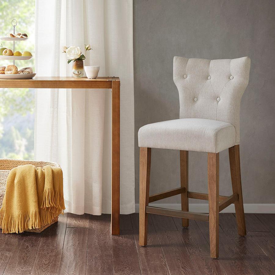 Olliix.com Barstools - Avila Tufted Back Counter Stool Cream