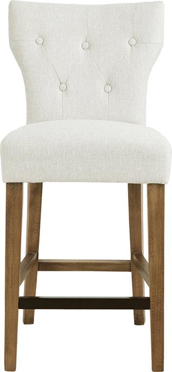 Olliix.com Barstools - Avila Tufted Back Counter Stool Cream