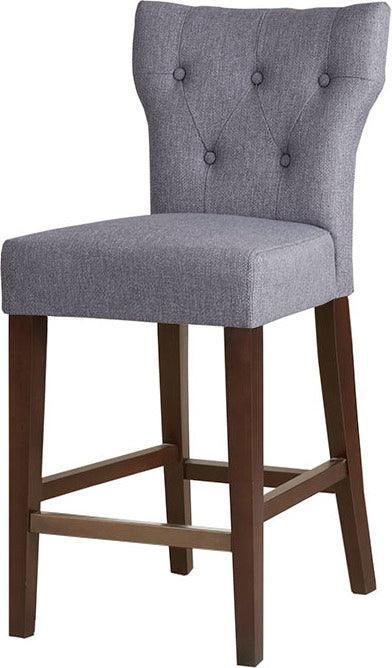 Olliix.com Barstools - Avila Tufted Back Counter Stool Gray