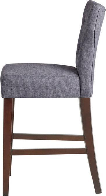 Olliix.com Barstools - Avila Tufted Back Counter Stool Gray