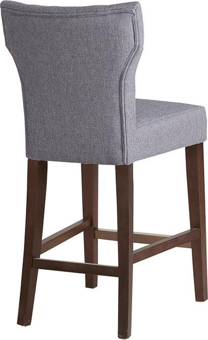 Olliix.com Barstools - Avila Tufted Back Counter Stool Gray
