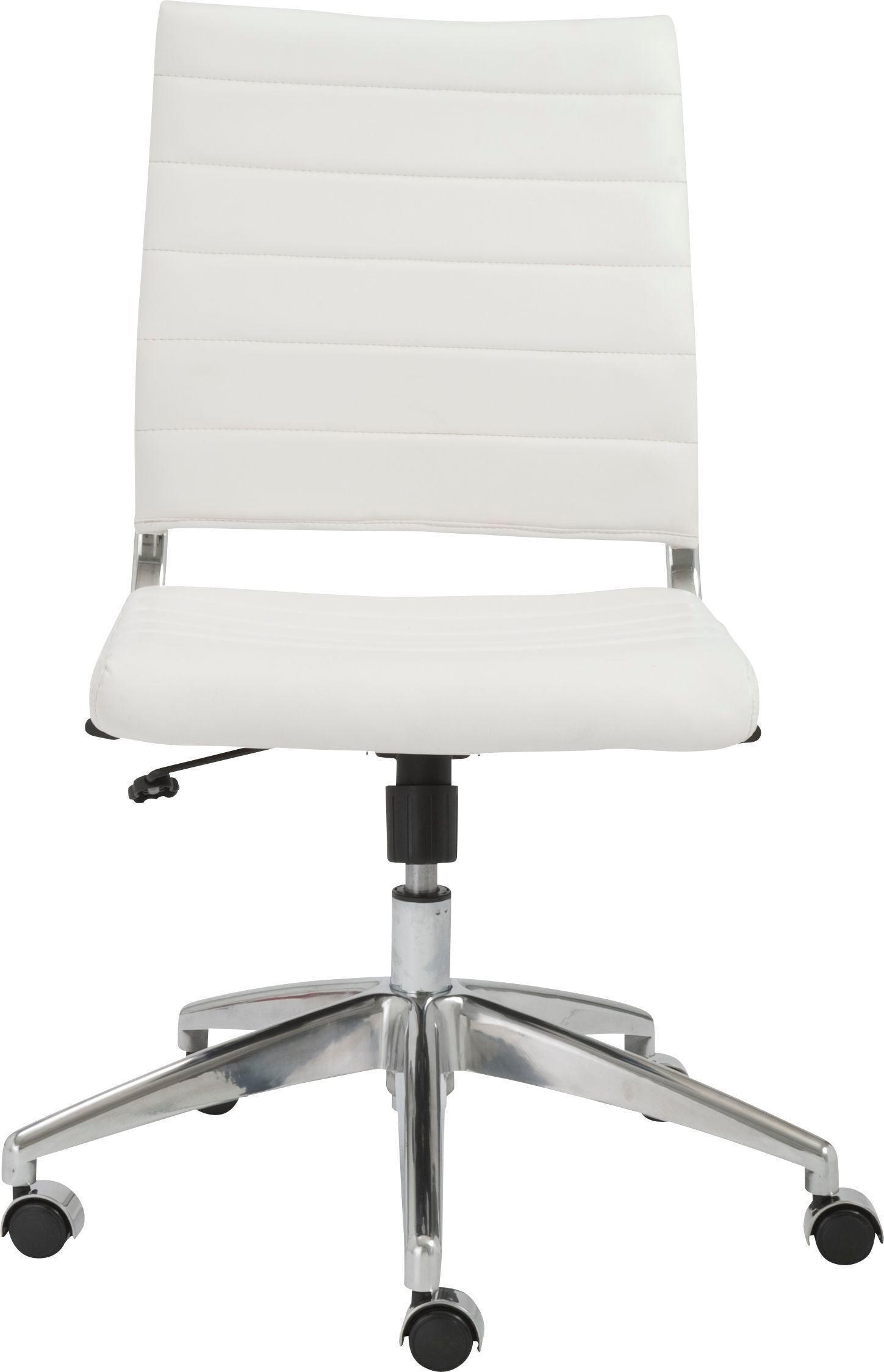 Euro Style Task Chairs - Axel Armless Office Chair White